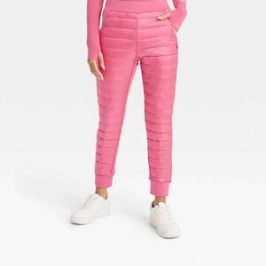 JoyLab Vibrant Pink Quilted Joggers